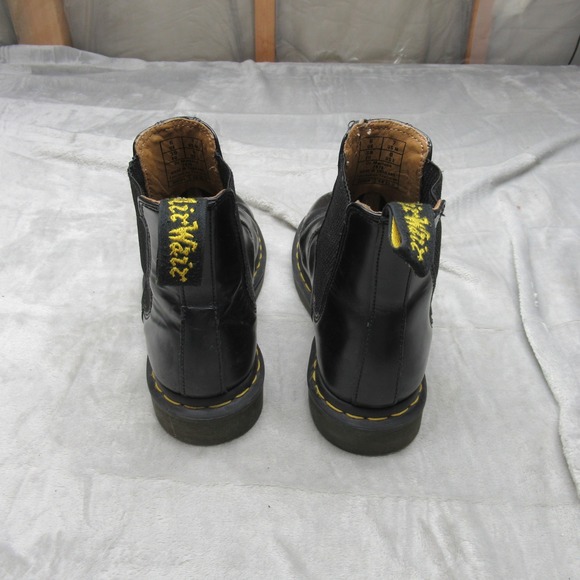 Dr Martens Unisex Boots W8 7M Black 2976 Chelsea Leather Ankle Pull On Casual - Picture 10 of 16